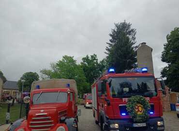 Festumzug anlässlich 90 Jahre FFW Preschen (Amt Döbern Land)