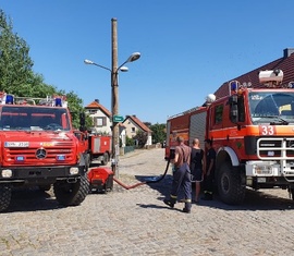 Unterstützung von der Betriebsfeuerwehr Biomassehof Wonneberger