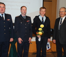Feuerwehrangehörige aus der FF Drebkau für Ihre Leistungen geehrt 