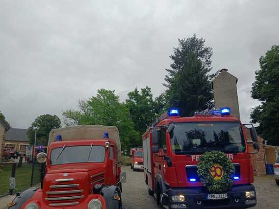 Festumzug anlässlich 90 Jahre FFW Preschen (Amt Döbern Land)