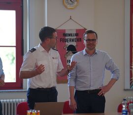 Innenminister Dr. Jan Redmann im fachlichen Austausch
