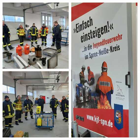 Einweisung in den Feuerlösch- und Schaumtrainer