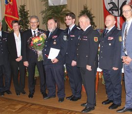 Peter Schützke im Kreis der Gratulanten