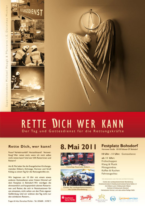 Plakat "Rette Dich wer kann" 2011