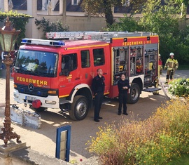 Übung am Schloss im Branitzer Park
