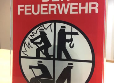 Das Förderschild „Partner der Feuerwehr“