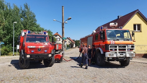 Unterstützung von der Betriebsfeuerwehr Biomassehof Wonneberger