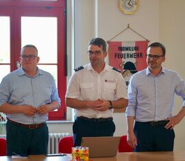 Innenminister Dr. Jan Redmann im fachlichen Austausch