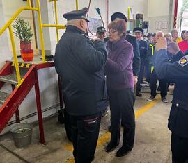 Ehrung Ortswehrführer Michael Drüsedau