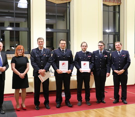 Guben Feuerwehrangehörige für Ihre Leistungen geehrt