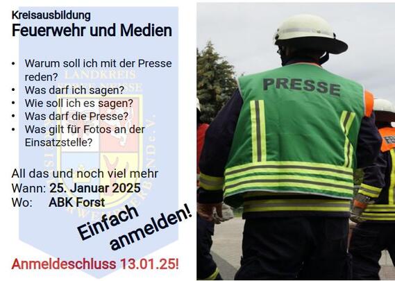 Kreisausbildung "Feuerwehr und Medien"