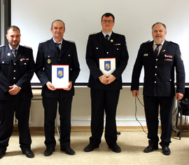 vlnr: Christoph Rother (stellv. OWF), Steffen Theiler, Christian Otte, René Schulze