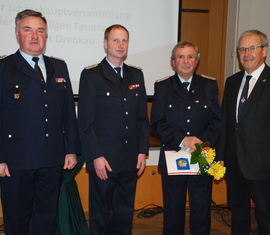 Feuerwehrangehörige aus der FF Drebkau für Ihre Leistungen geehrt 