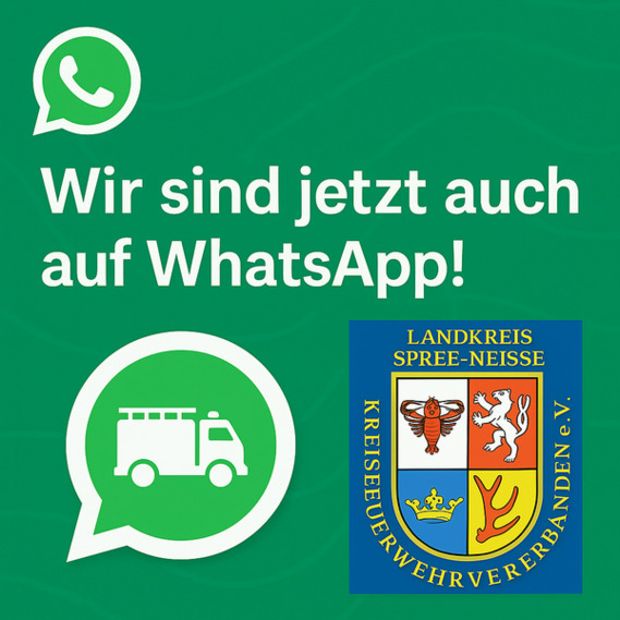 Immer informiert: Der Kreis­feuerwehr­verband Spree-Neiße jetzt auch auf WhatsApp!