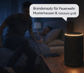 EVI Lausitz -Einsatzvorinformation per Amazon Alexa Sprachassistent. spart wertvolle Zeit bei Alarmierung in der Nacht