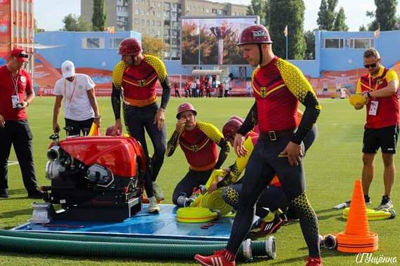 Das Herrenteam im Wettkampf