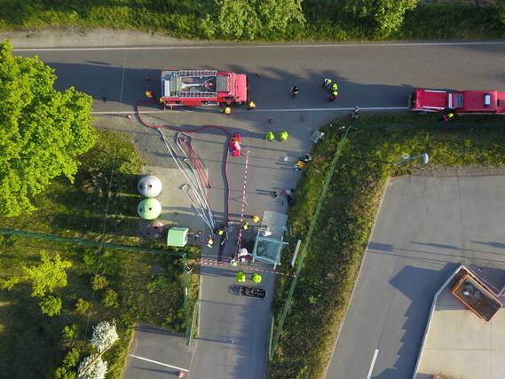 Gefahrgutübung der Feuerwehr – GAMS-Regel im Ernstfall trainiert
