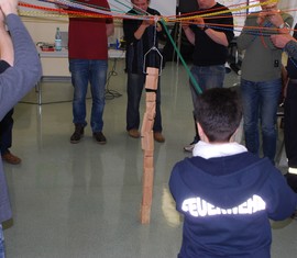 Der 8. Stein brachte 50,00 Euro vom Dozenten für die Jugendfeuerwehr ein