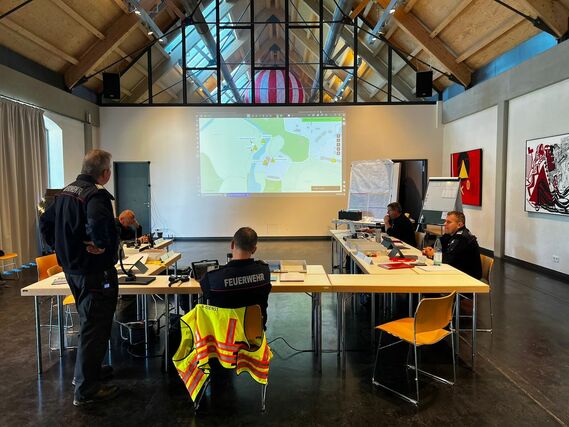 TEL - Technische Einsatzleitung im Branitzer Park, Lagekartenführung