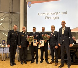 2 Kameraden zur Verbandstagung mit dem Leistungsabzeichen TH in der Sonderstufe Gold ausgezeichnet