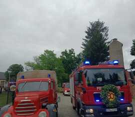 Festumzug anlässlich 90 Jahre FFW Preschen (Amt Döbern Land)