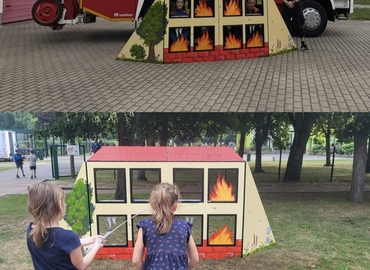 Impressionen vom neuen Brandhäuschen