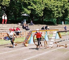 100m Hindernisbahn der Frauen