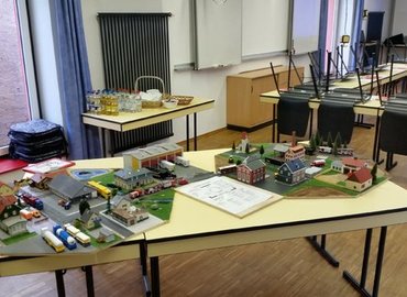 Vorbereitetes Planspiel für die Teilnehmer