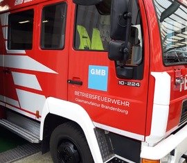 Das Einsatzfahrzeug der Betriebsfeuerwehr