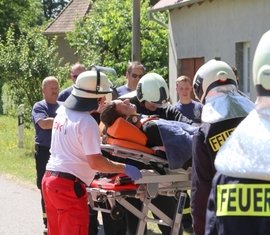 Vorführung Unfallrettung