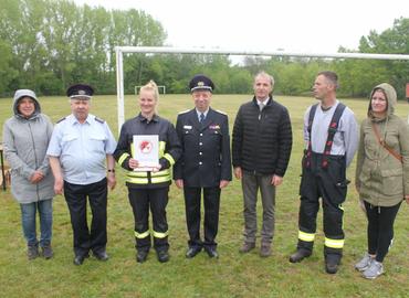 Von links: Sabine Rescher, Olaf Ernst, Nicole Koall, Frank Kalisch, Paul Köhne, Thomas Richter und Judith Minks