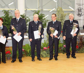Feuerwehrangehörige aus der Gemeinde Neuhausen/Spree (TD 40)
