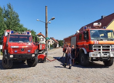 Unterstützung von der Betriebsfeuerwehr Biomassehof Wonneberger