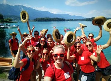 Das Team Brandenburg beim Ausflug am Faaker See