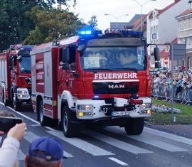 Das Kathlower TLF im Festumzug