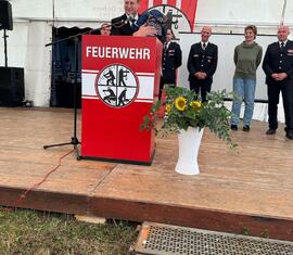 stellv. Amtswehrführer und Bürgermeister der Gemeinde Wiesengrund: Norman Schlüter gratulierte ebenfalls in seiner Ansprache der Ortswehr Gahry