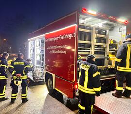 Erste Zusammenkunft der Gefahrstoffeinheit des Landkreises Spree-Neiße