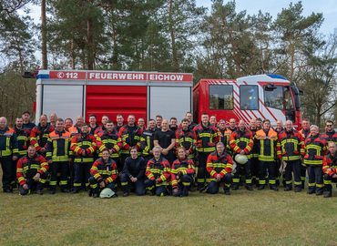Insgesamt 45 Kameradinnen und Kameraden aus fünf Wehren der Gemeinde Kolkwitz nutzen einen Ausbildungstag zum gemeinsamen Training und zum Austausch