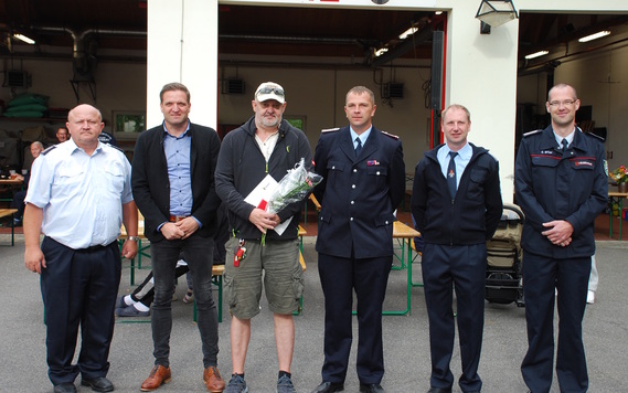Ralf Hauptvogel erhielt das Deutsche Feuerwehr-Ehrenkreuz in Bronze