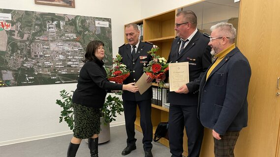 Neue Wehführung in Spremberg: Frank Balkow und stellv. Lars Wuschek