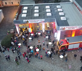 Das 4. Adventsleuchten aus der Vogelperspektive