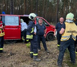 Einsatzleitung Amtswehrführer Lars Mudra