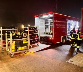 Ausbildungseinheit der Gefahrstoffeinheit in Forst (Lausitz) GH Süd