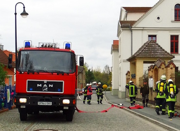 Die Peitzer Feuerwehr im Einsatz