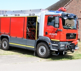 Fahrzeugausstellung der Werkfeuerwehr LEAG vom Standort Jänschwalde