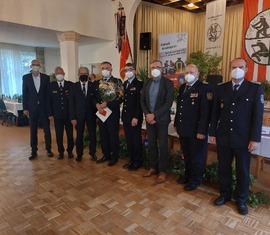 Das deutsche Feuerwehr-Ehrenkreuz in silber erhielt René Bennewitz