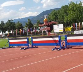 Erste Trainingsläufe auf der 100m Bahn