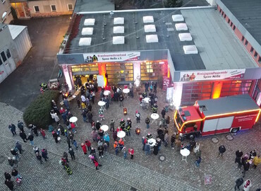 Das 4. Adventsleuchten aus der Vogelperspektive