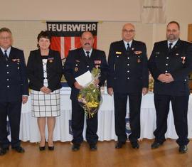 Steffen Berger (FF Forst-Stadt), ausgezeichnet mit dem Feuerwehrehrenkreuz des Landesfeuerwehrverbandes Brandenburg e.V.