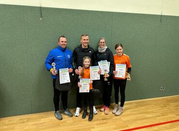 Tommy Paulick, Tom Gehlert, Isabell Klein, Lea Sellenk und Lena Gehlert